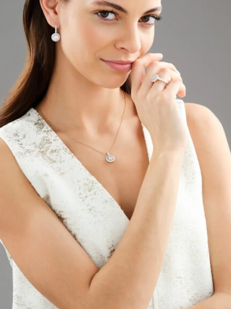 Apart Pierścionek z żółtego i białego złota z brylantami - 1,25 ct - próba 585< Wszystkie