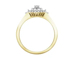 Apart Pierścionek z żółtego i białego złota z diamentami - 0,23 ct - próba 585< Pierścionki