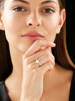 Apart Pierścionek z żółtego i białego złota z brylantami - 0,55 ct - próba 585< Wszystkie