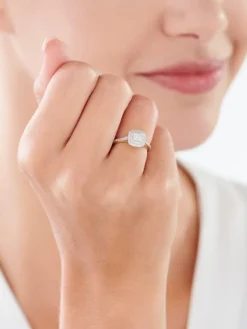 Apart Pierścionek z żółtego złota z diamentami - 0,25 ct - próba 585