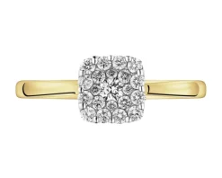 Apart Pierścionek z żółtego złota z brylantami - 0,26 ct - próba 585< Pierścionki
