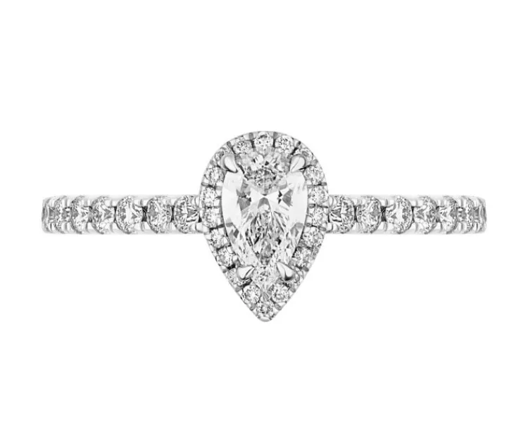 Best Apart Pierścionek z żółtego złota z diamentami - SI2/H - 0,60 ct - próba 585