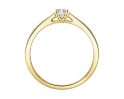 Clearance Apart Pierścionek z żółtego złota z diamentem - 0,18 ct - próba 585