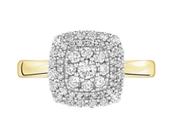 New Apart Pierścionek z żółtego złota z diamentami - 0,50 ct - próba 585
