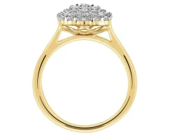 New Apart Pierścionek z żółtego złota z diamentami - 0,50 ct - próba 585