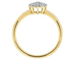 Apart Pierścionek z żółtego złota z diamentami - 0,15 ct - próba 585< Pierścionki