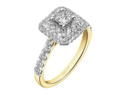 Apart Pierścionek z żółtego złota z diamentami - 1,00 ct - próba 585< Pierścionki