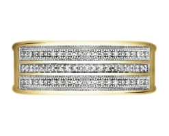 Apart Pierścionek z żółtego złota z diamentami - 0,18 ct - próba 585< Pierścionki