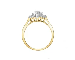 Hot Apart Pierścionek z żółtego złota z brylantami - 0,50 ct - próba 585