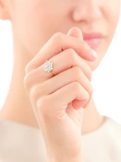 Hot Apart Pierścionek z żółtego złota z brylantami - 0,50 ct - próba 585