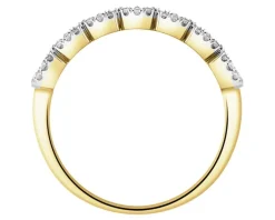Sale Apart Pierścionek z żółtego złota z diamentami - 0,49 ct - próba 585