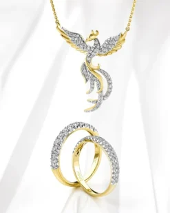 Apart Pierścionek z żółtego złota z brylantami - 0,36 ct - próba 585< Wszystkie