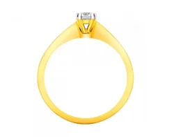 Apart Pierścionek z żółtego złota z brylantem - 0,18 ct - próba 750< Pierścionki