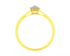 Apart Pierścionek z żółtego złota z diamentami - 0,04 ct - próba 375< Pierścionki