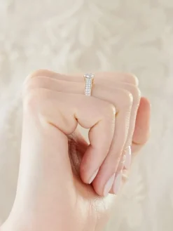 Best Apart Pierścionek z żółtego złota z brylantami - 0,40 ct - próba 585