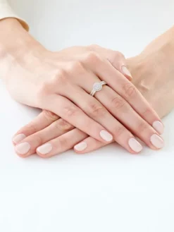 Apart Pierścionek z żółtego złota z diamentami - 0,23 ct - próba 585< Pierścionki