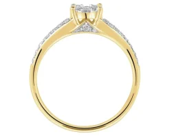 Apart Pierścionek z żółtego złota z brylantami - 0,33 ct - próba 585< Pierścionki