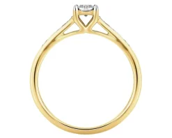 Apart Pierścionek z żółtego złota z brylantami - 0,24 ct - próba 585
