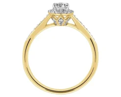 Apart Pierścionek z żółtego złota z brylantami - 0,48 ct - próba 750< Pierścionki