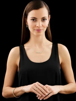 Discount Apart Pierścionek z żółtego złota z diamentami - 0,25 ct - próba 585