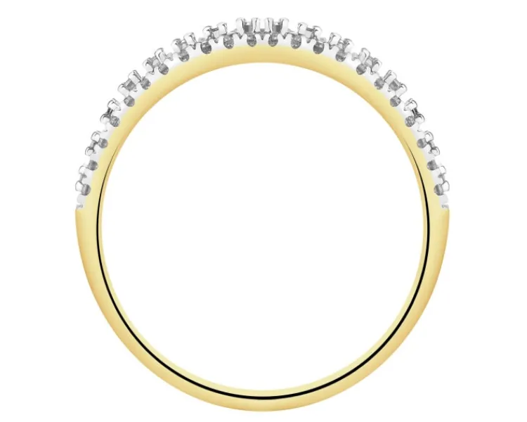 Apart Pierścionek z żółtego złota z diamentami - 0,49 ct - próba 585< Wszystkie
