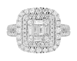 Online Apart Pierścionek z żółtego złota z diamentami - 1,00 ct - próba 585