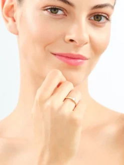 New Apart Pierścionek z żółtego złota z brylantem - 0,30 ct - próba 585