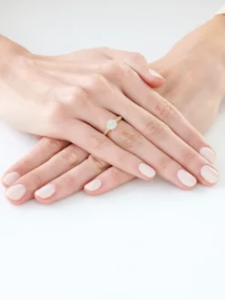 Apart Pierścionek z żółtego złota z diamentami - 0,18 ct - próba 585< Pierścionki