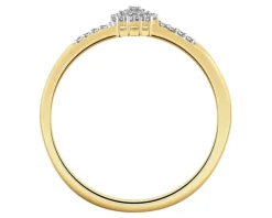 Apart Pierścionek z żółtego złota z diamentami - 0,06 ct - próba 375< Pierścionki
