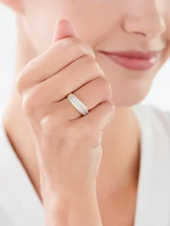 Hot Apart Pierścionek z żółtego złota z diamentami - 0,43 ct - próba 585