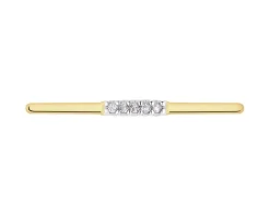 Apart Pierścionek z żółtego złota z diamentami - 0,01 ct - próba 585< Wszystkie