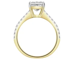 Apart Pierścionek z żółtego złota z diamentami laboratoryjnymi - 1,75 ct - próba 750< Pierścionki