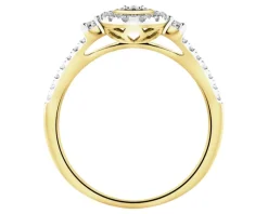 Apart Pierścionek z żółtego złota z diamentami - 0,29 ct - próba 585< Wszystkie