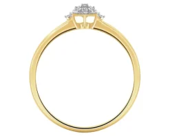 Apart Pierścionek z żółtego złota z diamentami - 0,04 ct - próba 375< Wszystkie