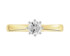 Apart Pierścionek z żółtego złota z brylantem - 0,40 ct - próba 750< Wszystkie