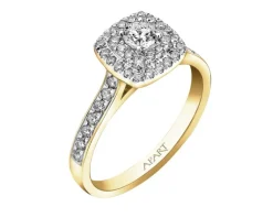 Apart Pierścionek z żółtego złota z brylantami - 0,75 ct - próba 585< Pierścionki