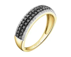 Apart Pierścionek z żółtego złota z diamentami - 0,41 ct - próba 585< Pierścionki
