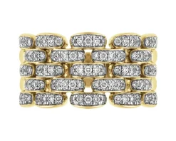 Apart Pierścionek z żółtego złota z brylantami - 0,68 ct - próba 585< Wszystkie