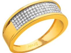 Clearance Apart Pierścionek z żółtego złota z diamentami - 0,25 ct - próba 585