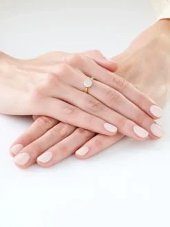 Best Apart Pierścionek z żółtego złota z diamentami - 0,10 ct - próba 585