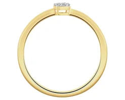 Apart Pierścionek z żółtego złota z diamentami - 0,03 ct - próba 375< Wszystkie