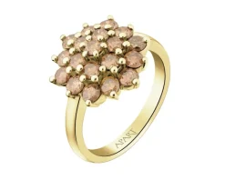 Apart Pierścionek z żółtego złota z brylantami Champagne - 1,56 ct - próba 585< Pierścionki