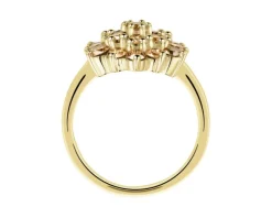 Apart Pierścionek z żółtego złota z brylantami Champagne - 1,56 ct - próba 585< Pierścionki