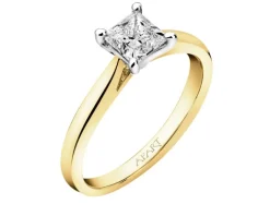 Hot Apart Pierścionek z żółtego złota z diamentem - VS2/G - 0,50 ct - próba 585