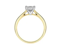 Hot Apart Pierścionek z żółtego złota z diamentem - VS2/G - 0,50 ct - próba 585