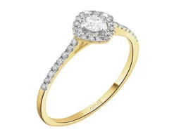 Apart Pierścionek z  żółtego złota z brylantami - 0,35 ct - próba 585< Wszystkie