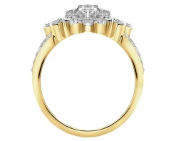 Apart Pierścionek z żółtego złota z brylantami - 0,77 ct - próba 585< Pierścionki