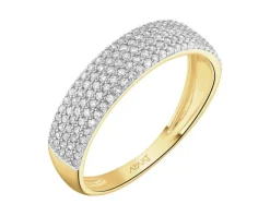 Discount Apart Pierścionek z żółtego złota z diamentami - 0,35 ct - próba 585