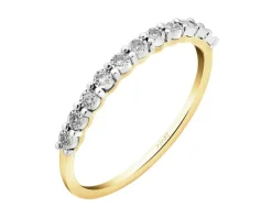 Apart Pierścionek z żółtego złota z diamentami - 0,04 ct - próba 375< Pierścionki