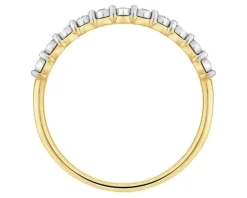 Apart Pierścionek z żółtego złota z diamentami - 0,04 ct - próba 375< Pierścionki
